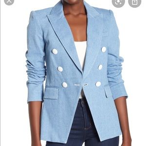 Veronica Beard Miller Dickey Jacket in Denim NWT